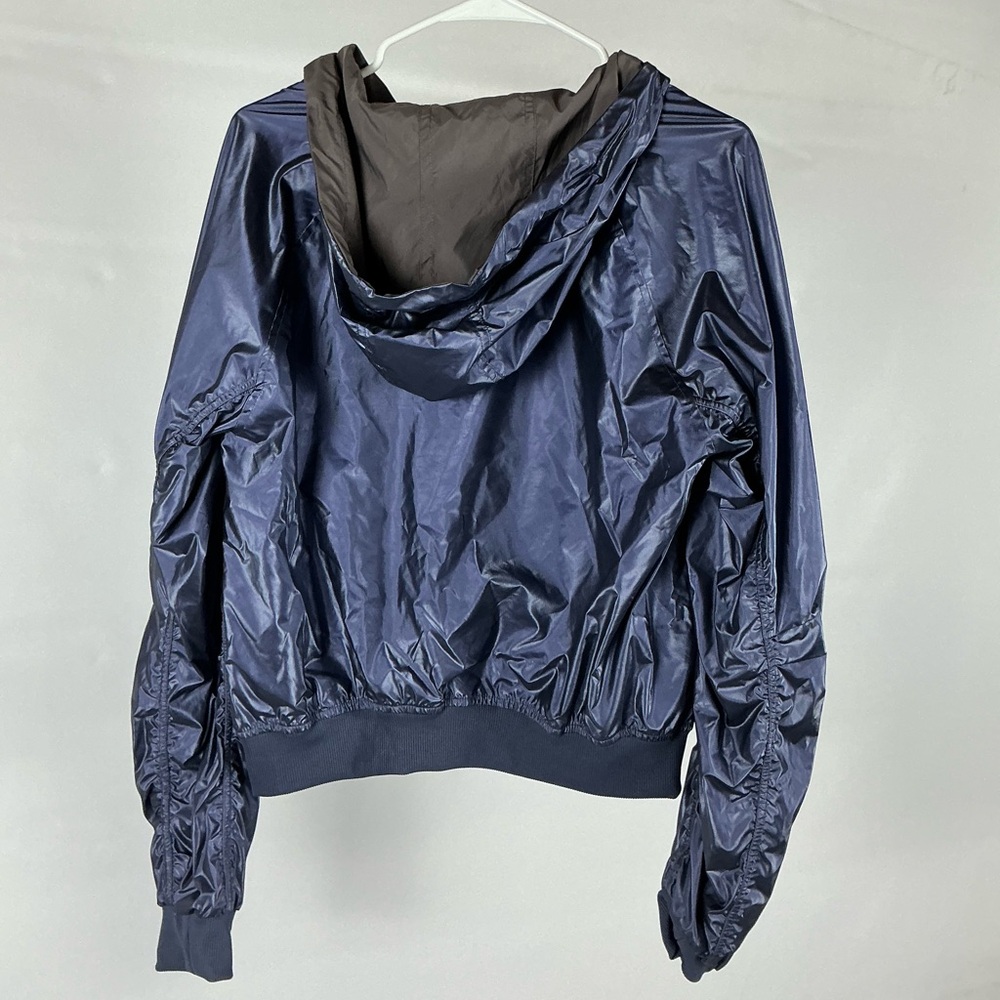 Fabletics Blue Bomber Jacket with Hood